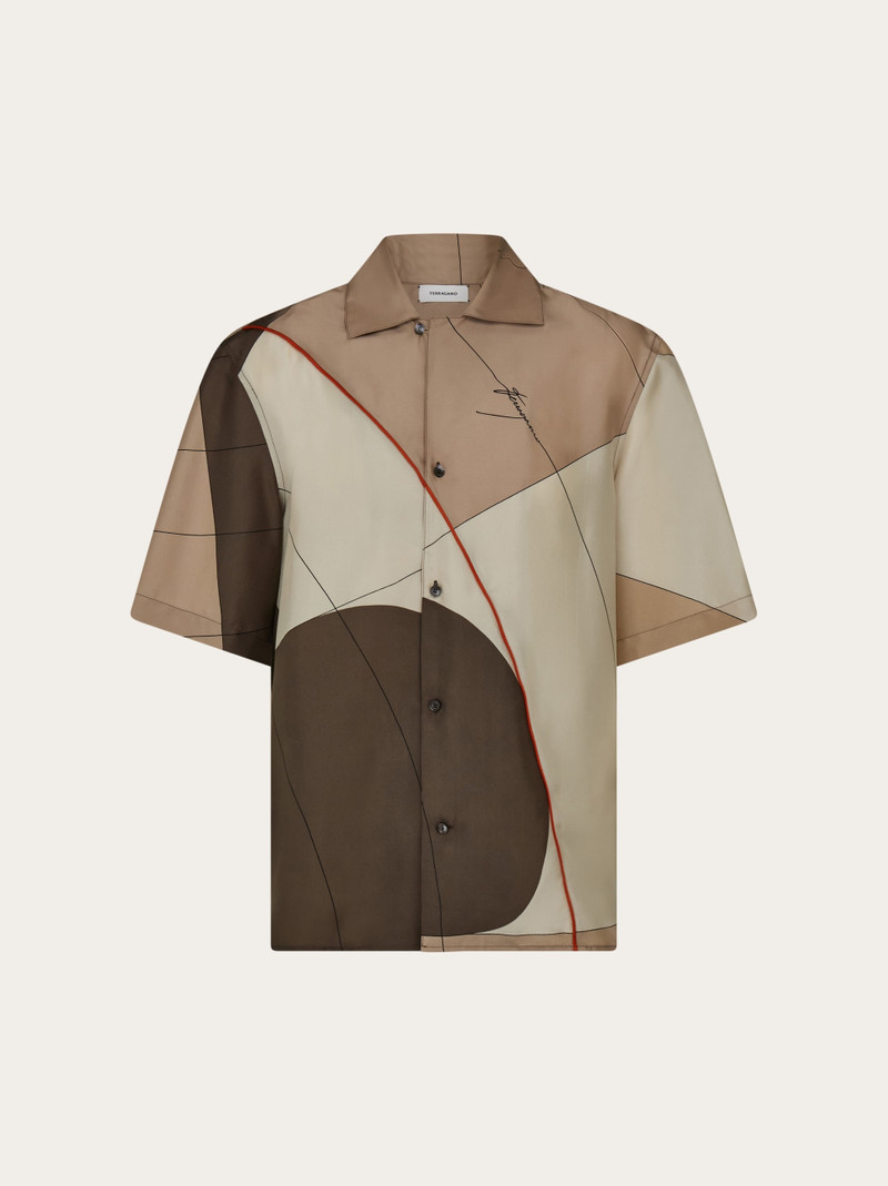 Printed silk shirt 1