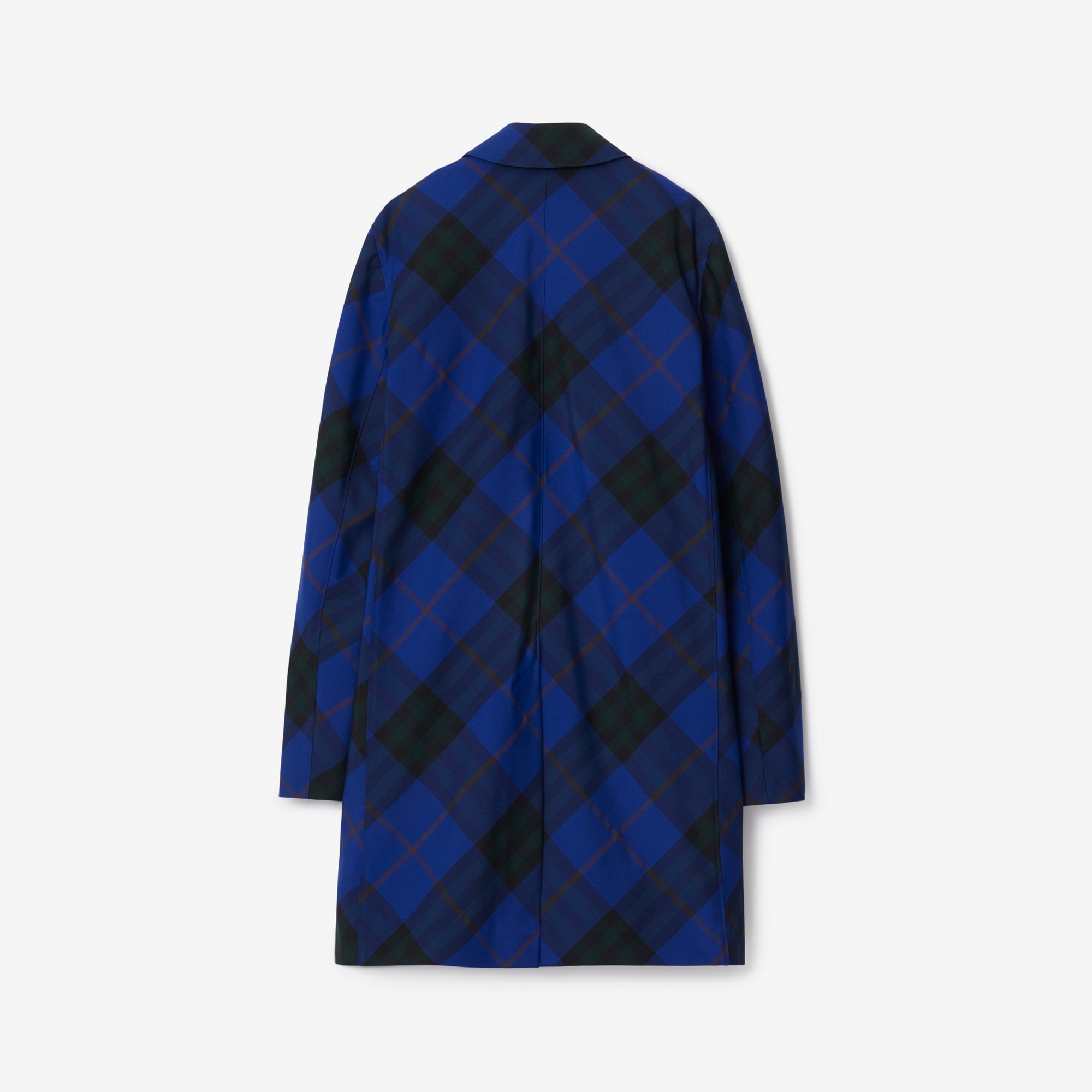 Mid-length Check Car Coat - 5