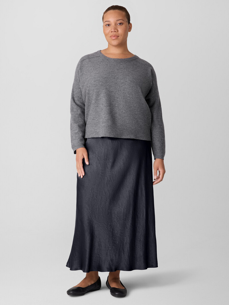 Textured Satin Slip Skirt 6