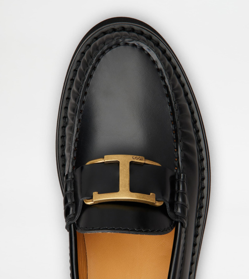 T TIMELESS LOAFER IN LEATHER - BLACK 4