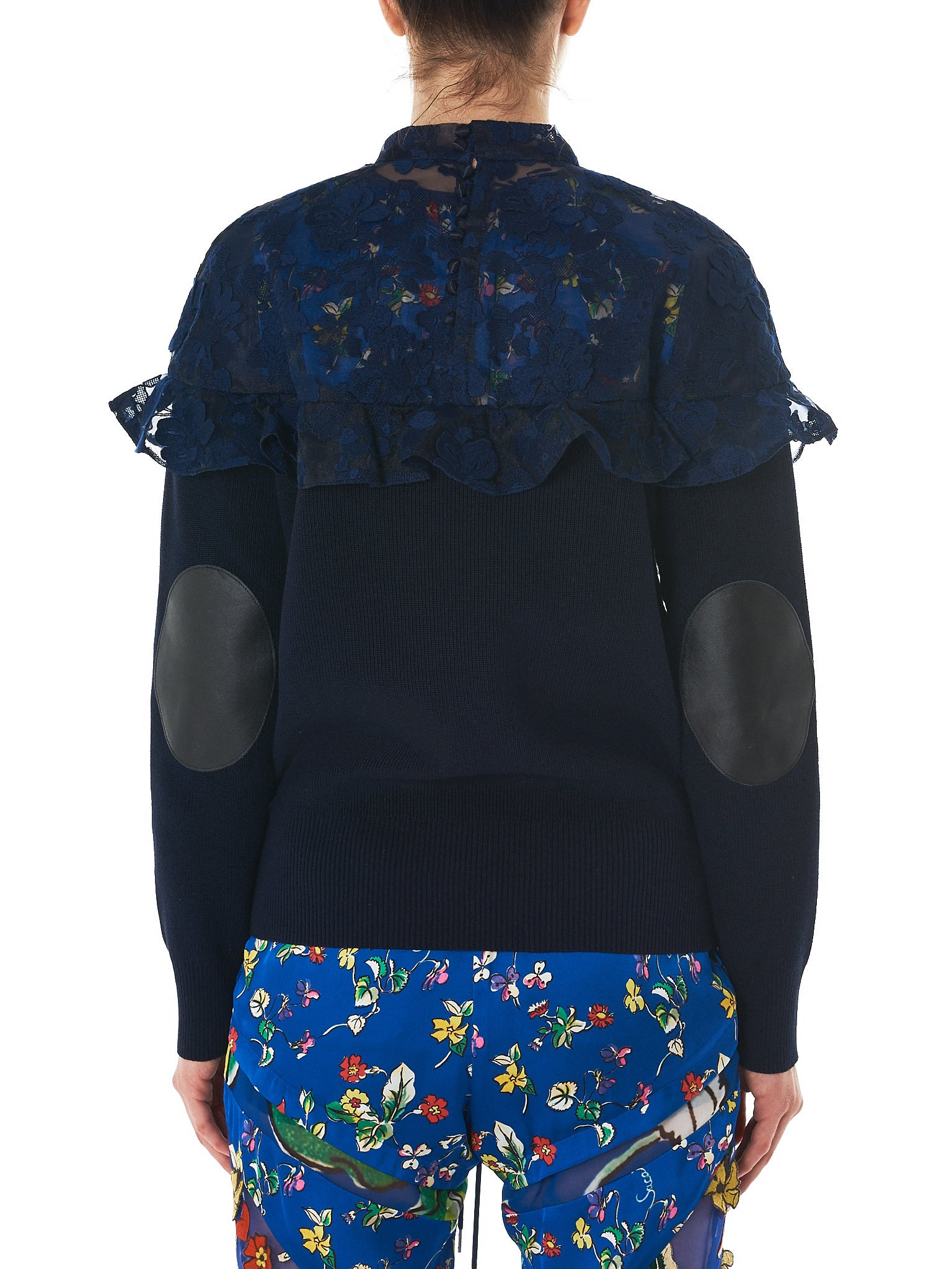 Floral Lace Sweatshirt - 3