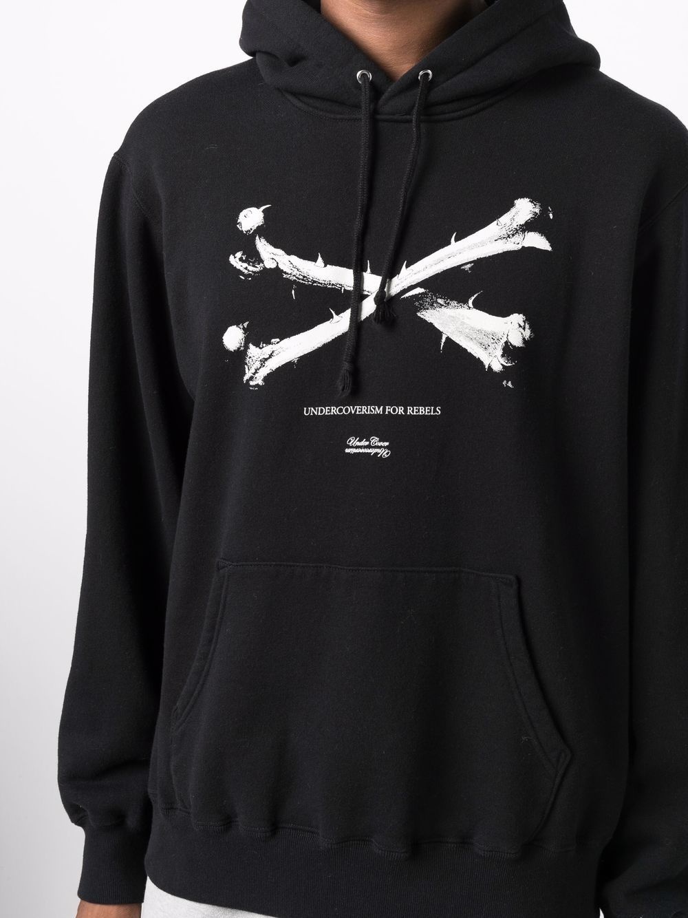 Bones print hoodie - 5