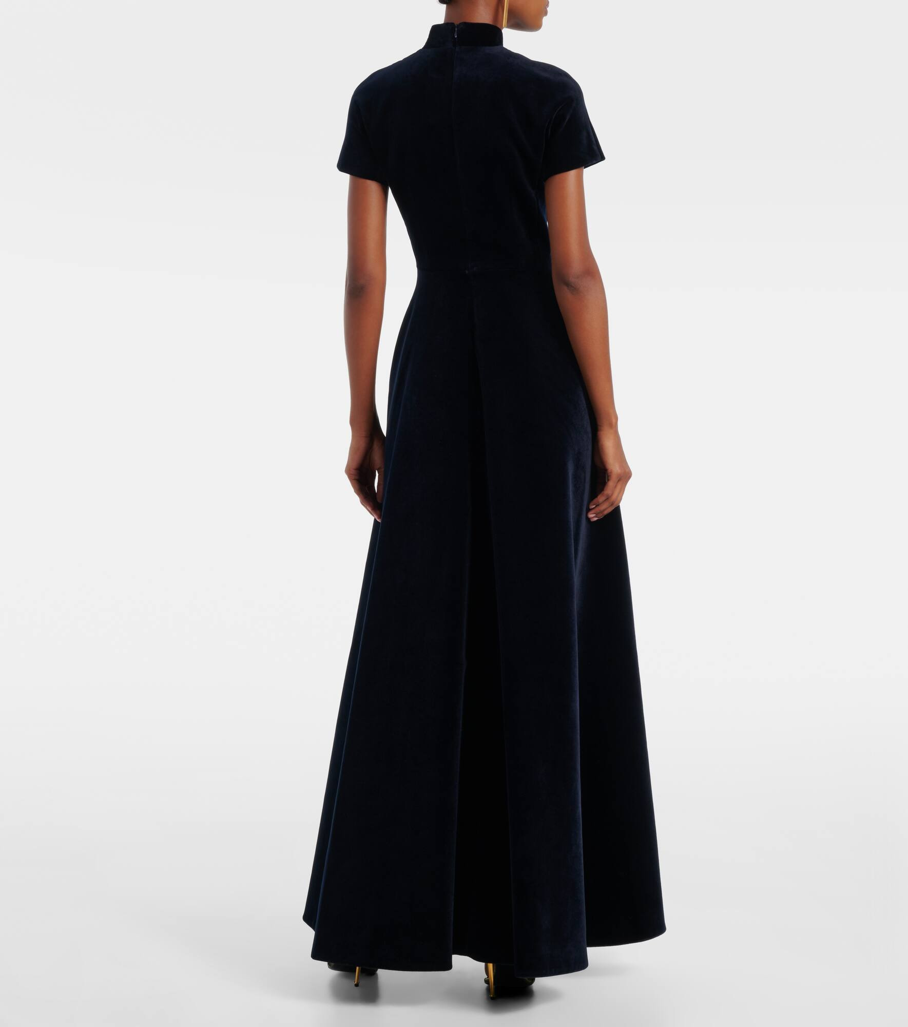 Malinda cotton velvet gown - 3