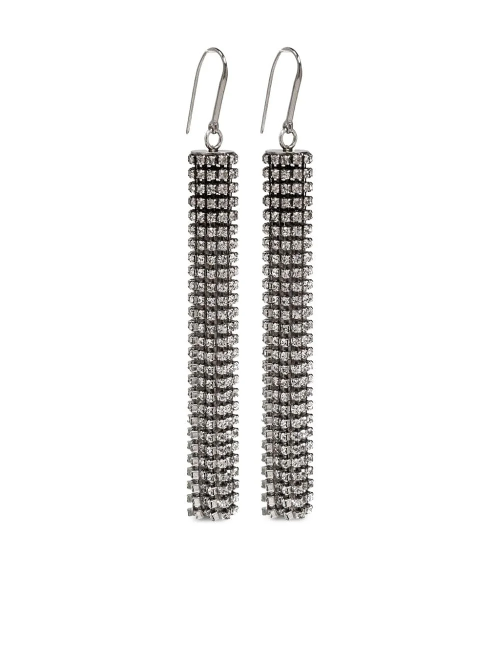 crystal-embellished earrings - 1