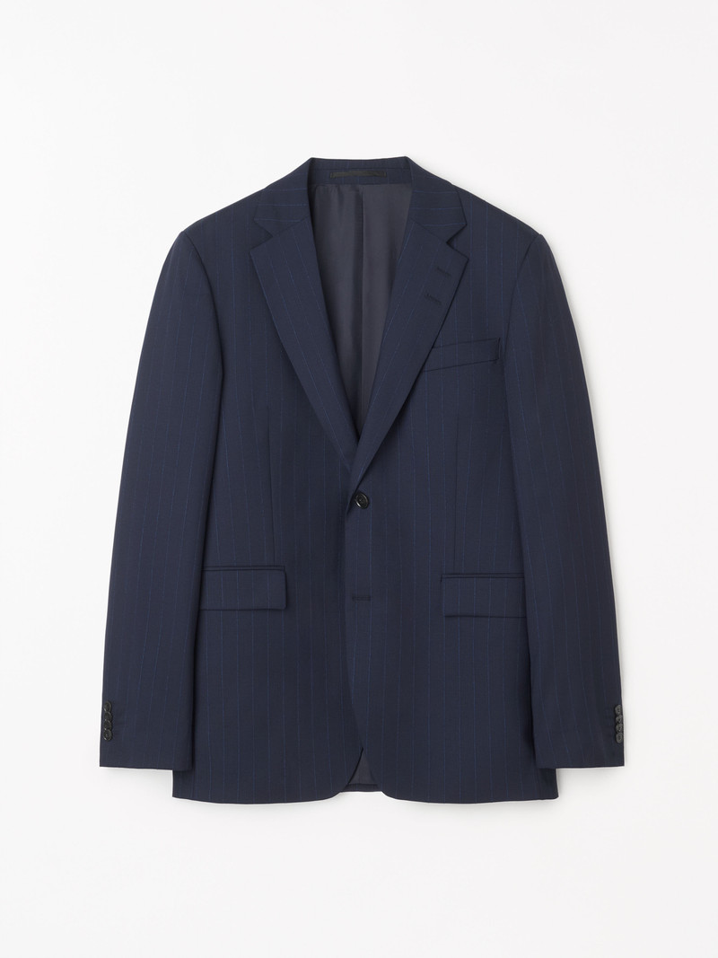 Justin Pinstriped Wool Jacket 1