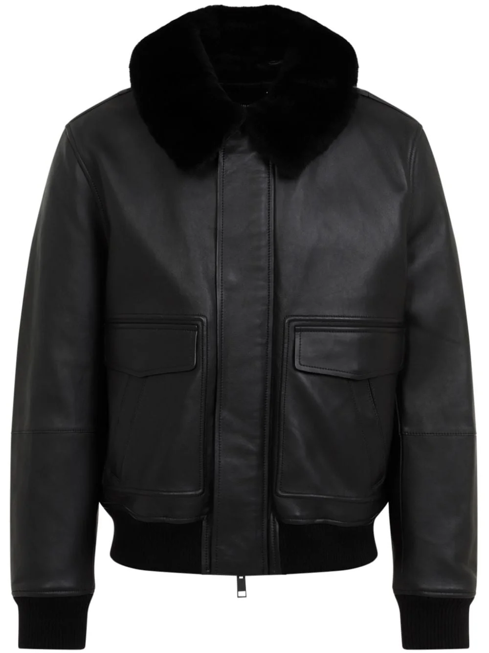 lether bomber jacket - 1