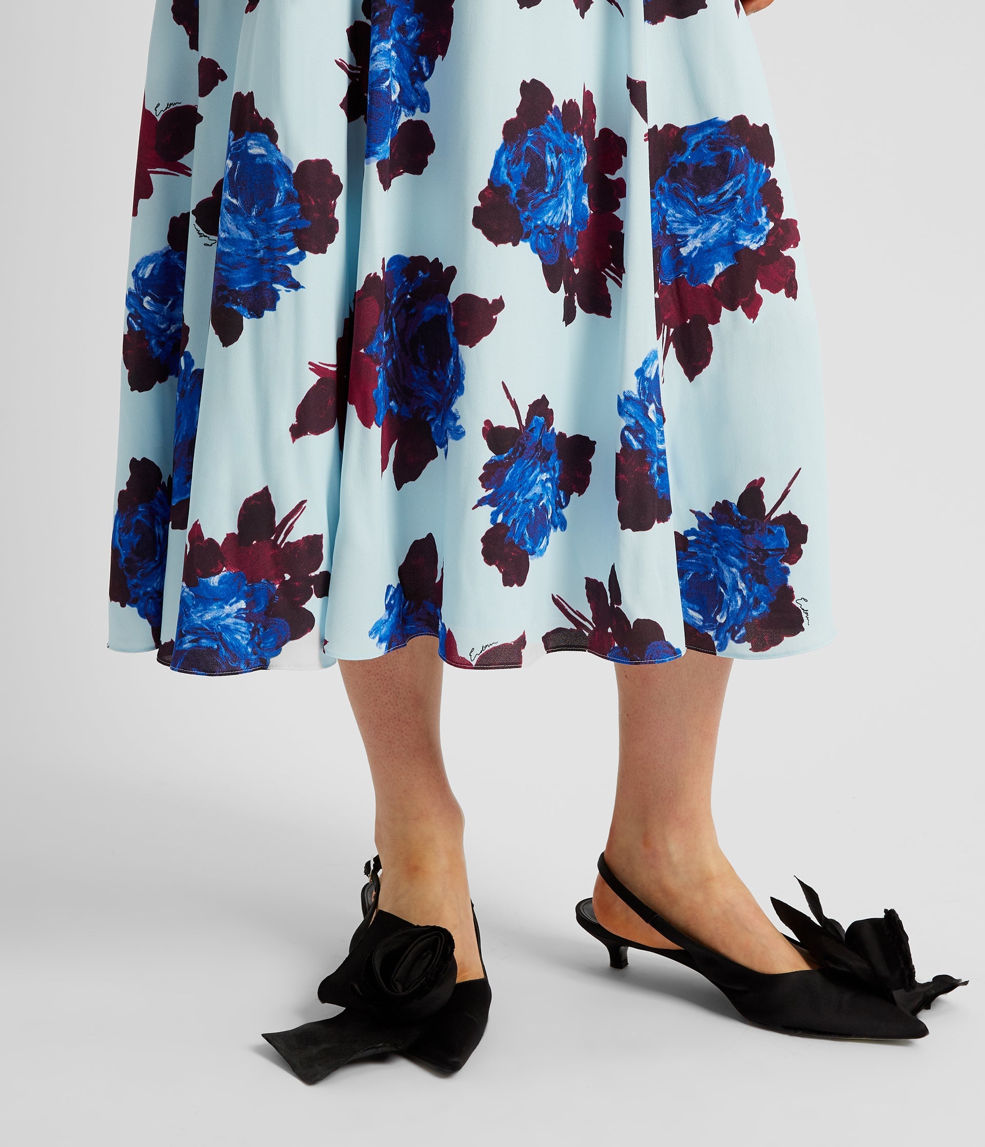 A-LINE  MIDI SKIRT - 5