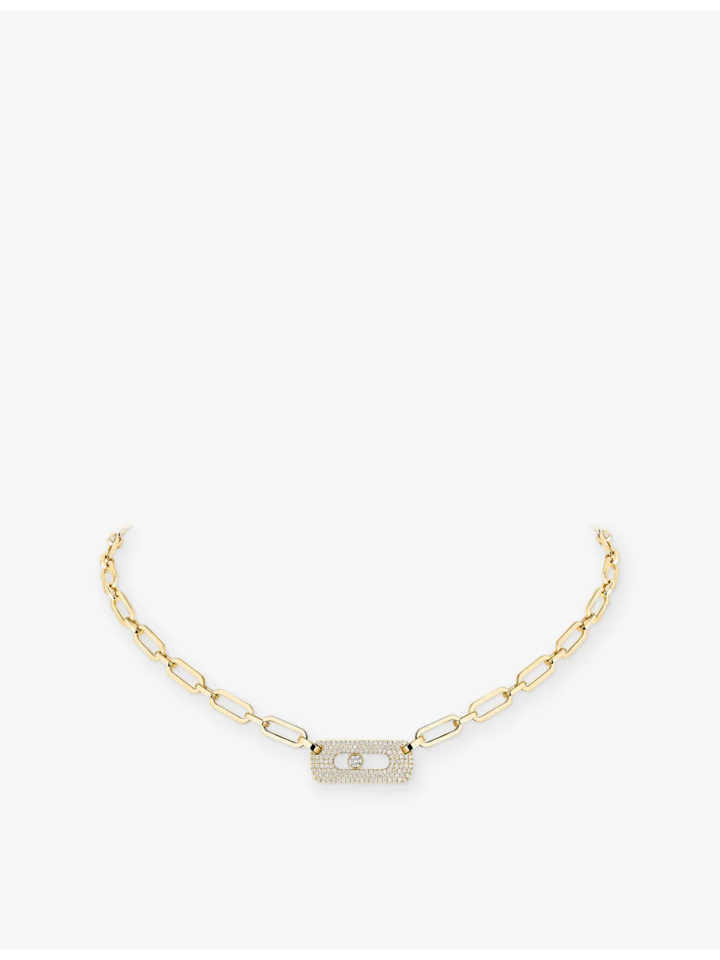 Move Link 18ct white-gold and 0.79ct diamond necklace - 1