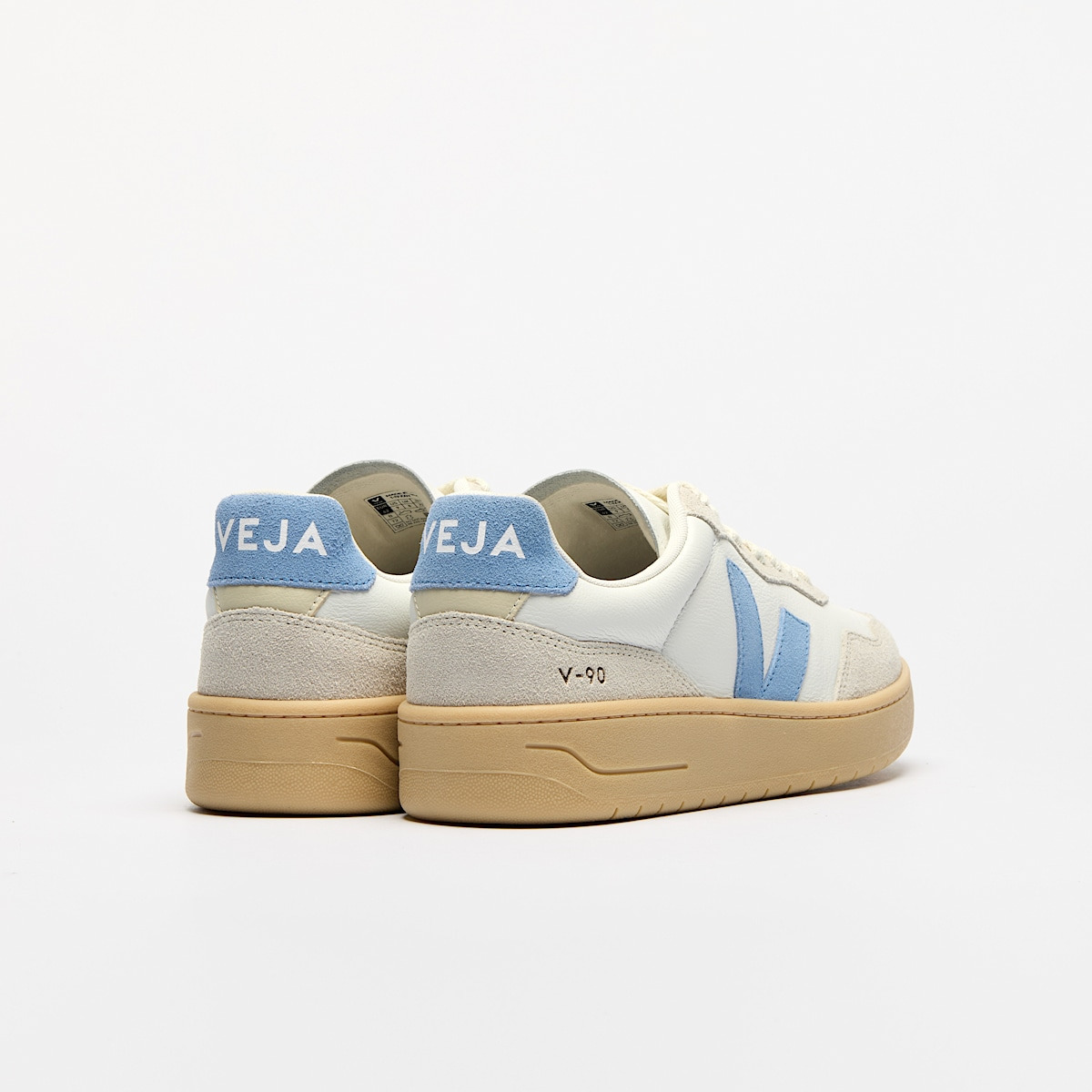 V-90 LEATHER WHITE AQUA NATURAL - 3