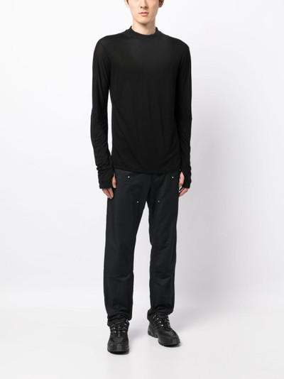 POST ARCHIVE FACTION (PAF) mock-neck lyocell top outlook
