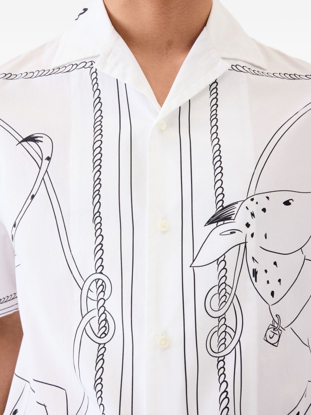 dog-print short-sleeve shirt - 5