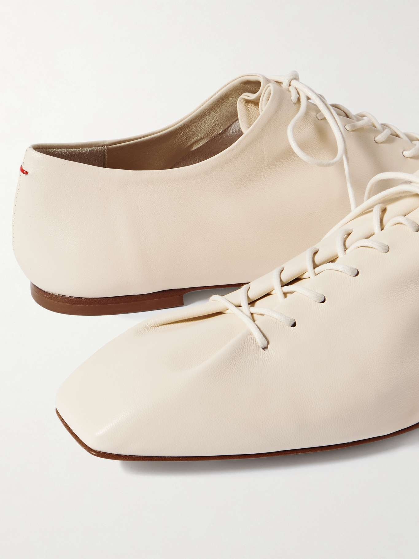 Isla leather brogues Cream - 4