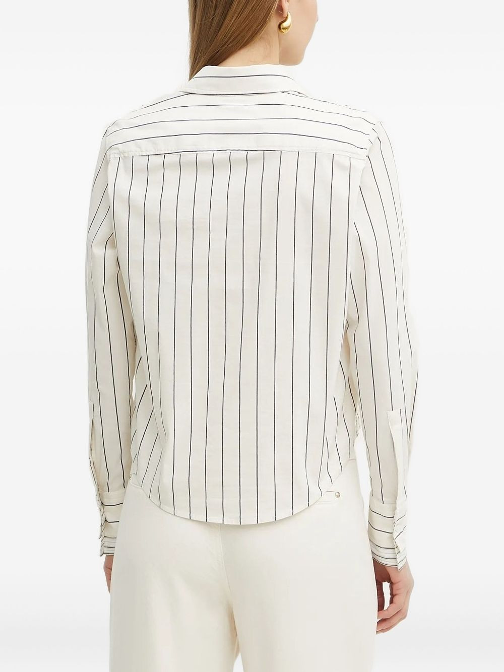 striped button-down shirt - 2