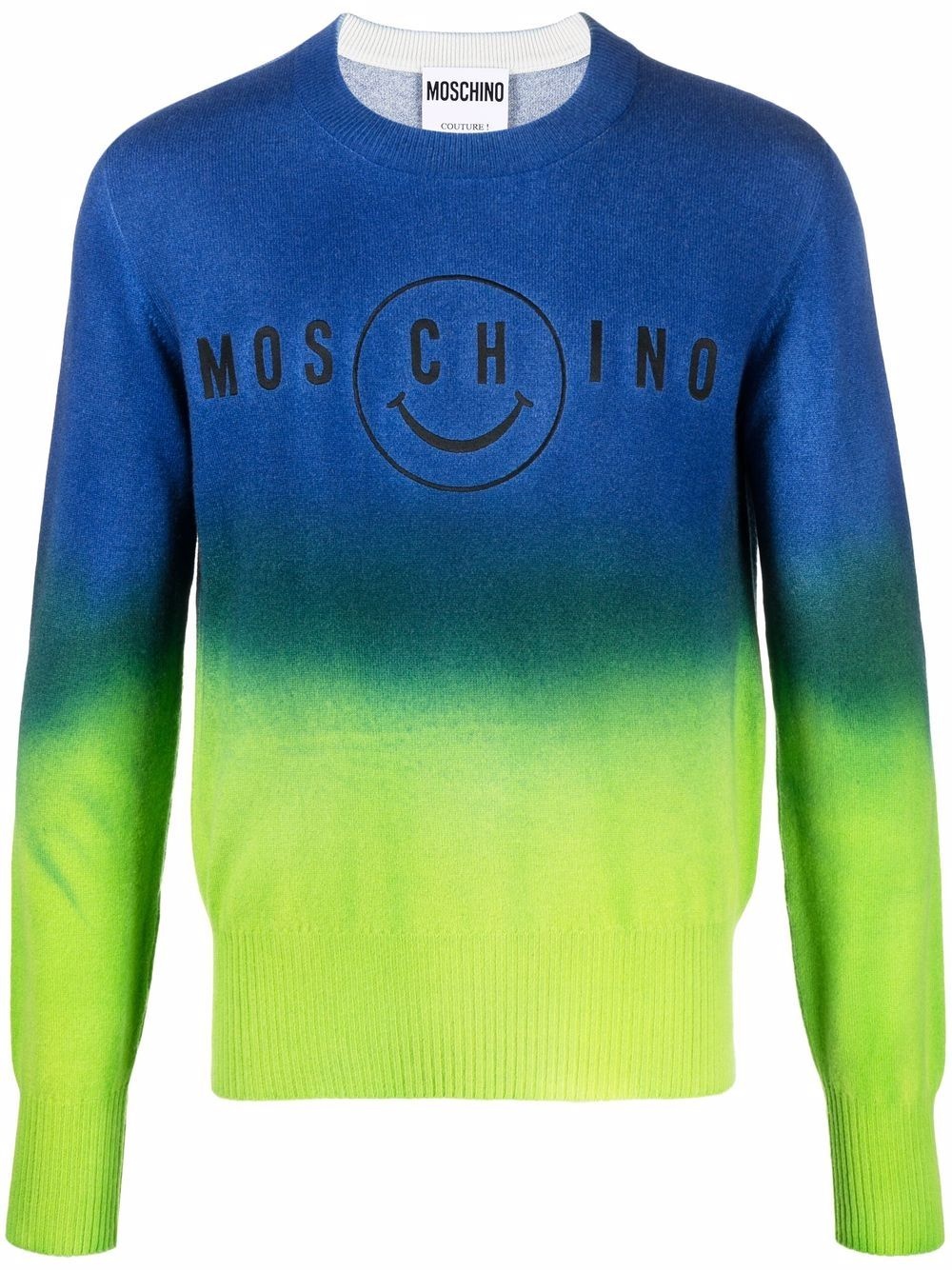 gradient embroidered logo jumper - 1