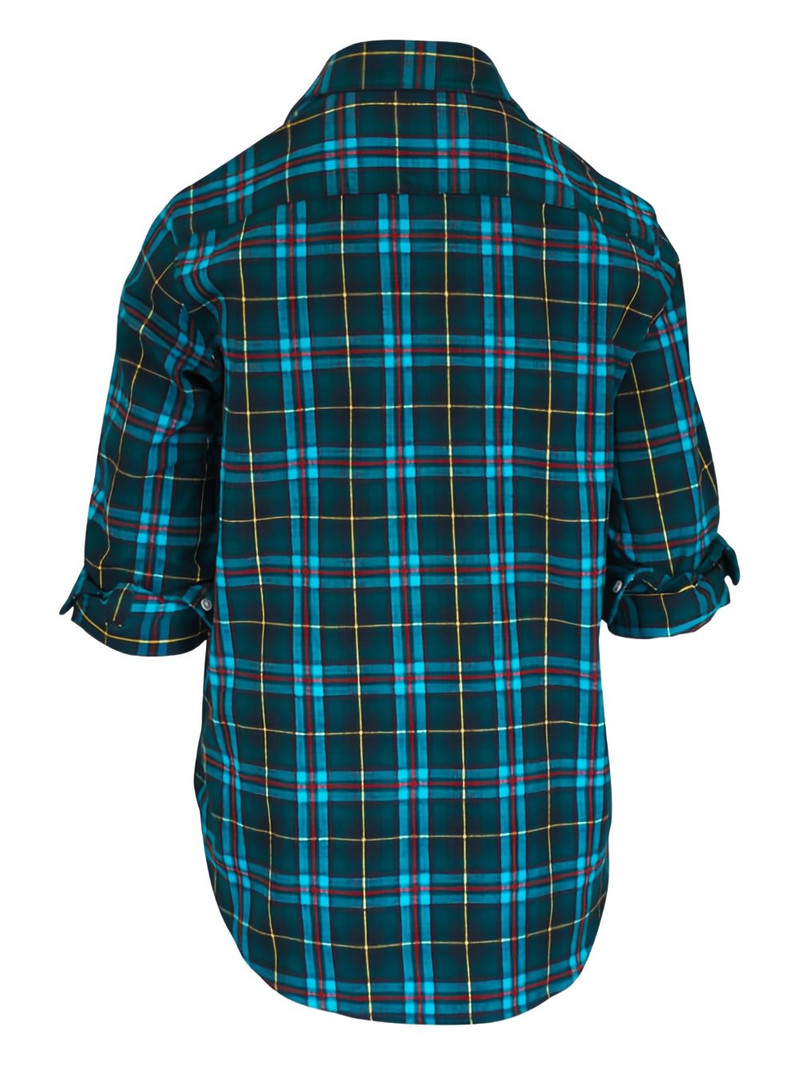 Frank & Eileen Eileen plaid blouse outlook