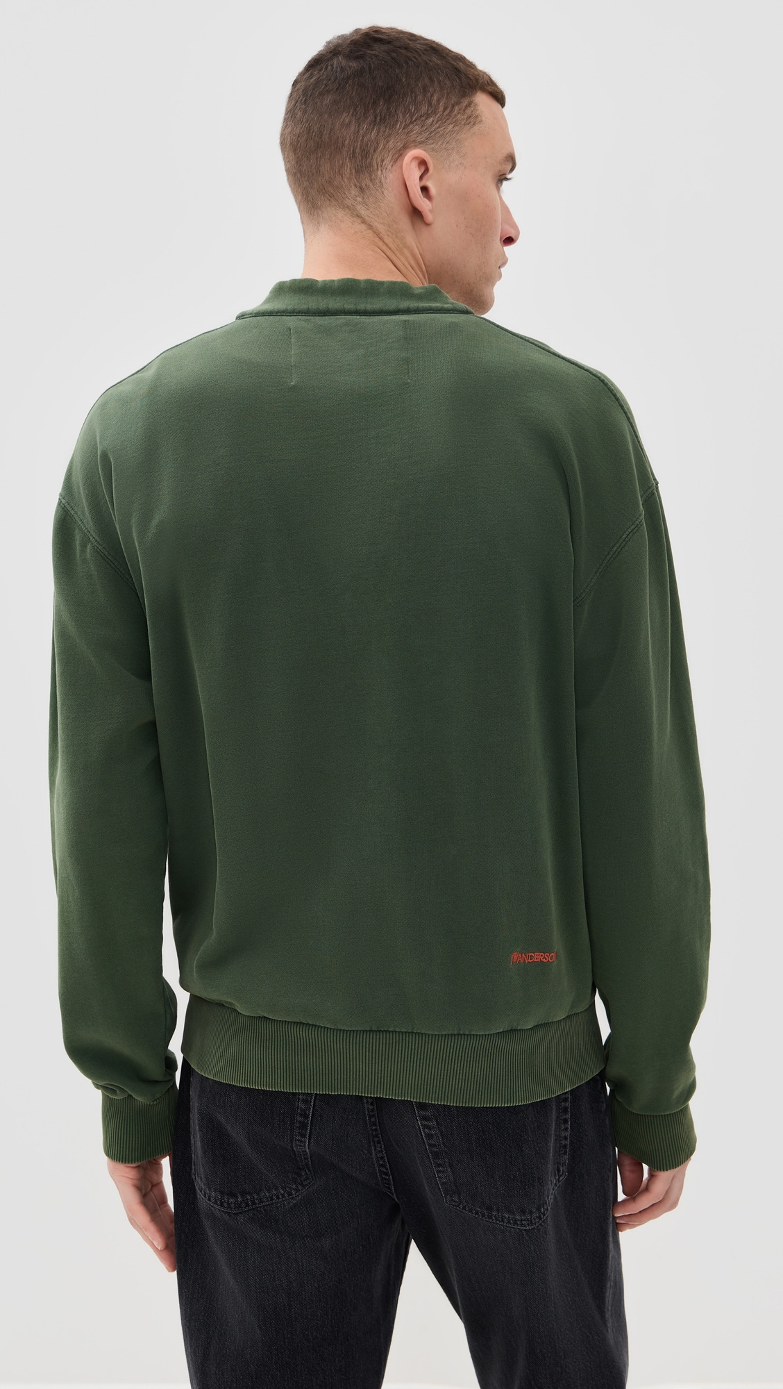 Garment Dye V Neck Cardigan - 2