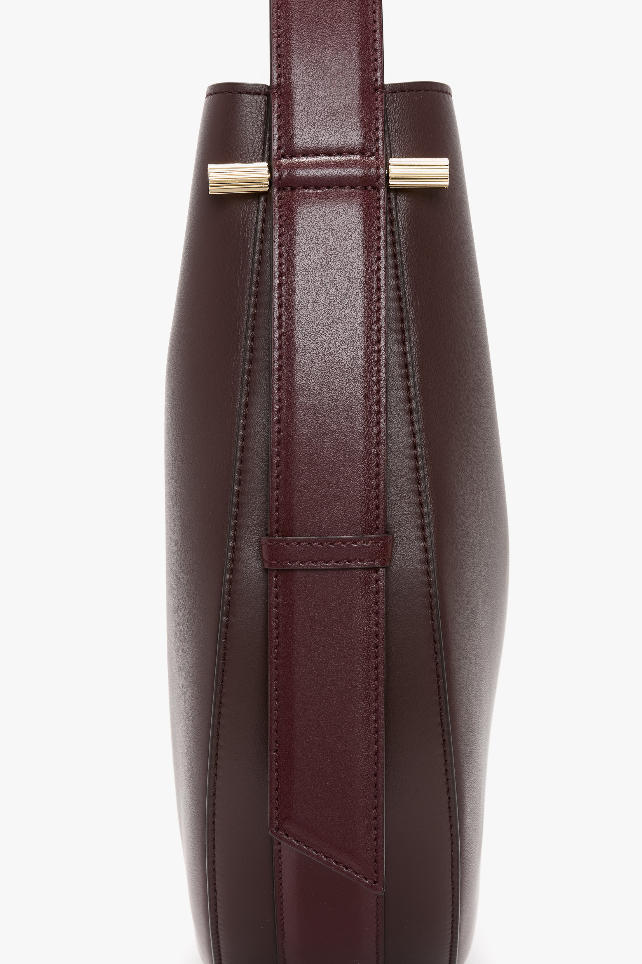 Dia Medium  Hobo Bag In Burgundy Smooth Leather - 4