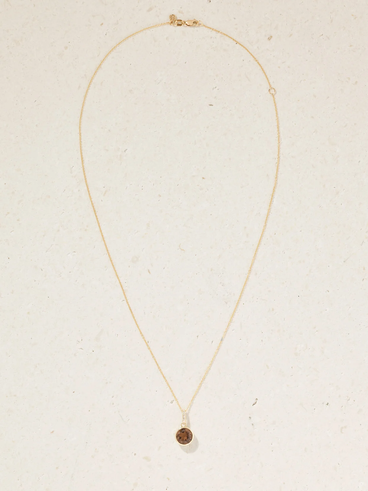 Icon Solitaire 14-karat Gold, Topaz And Diamond Necklace - 1