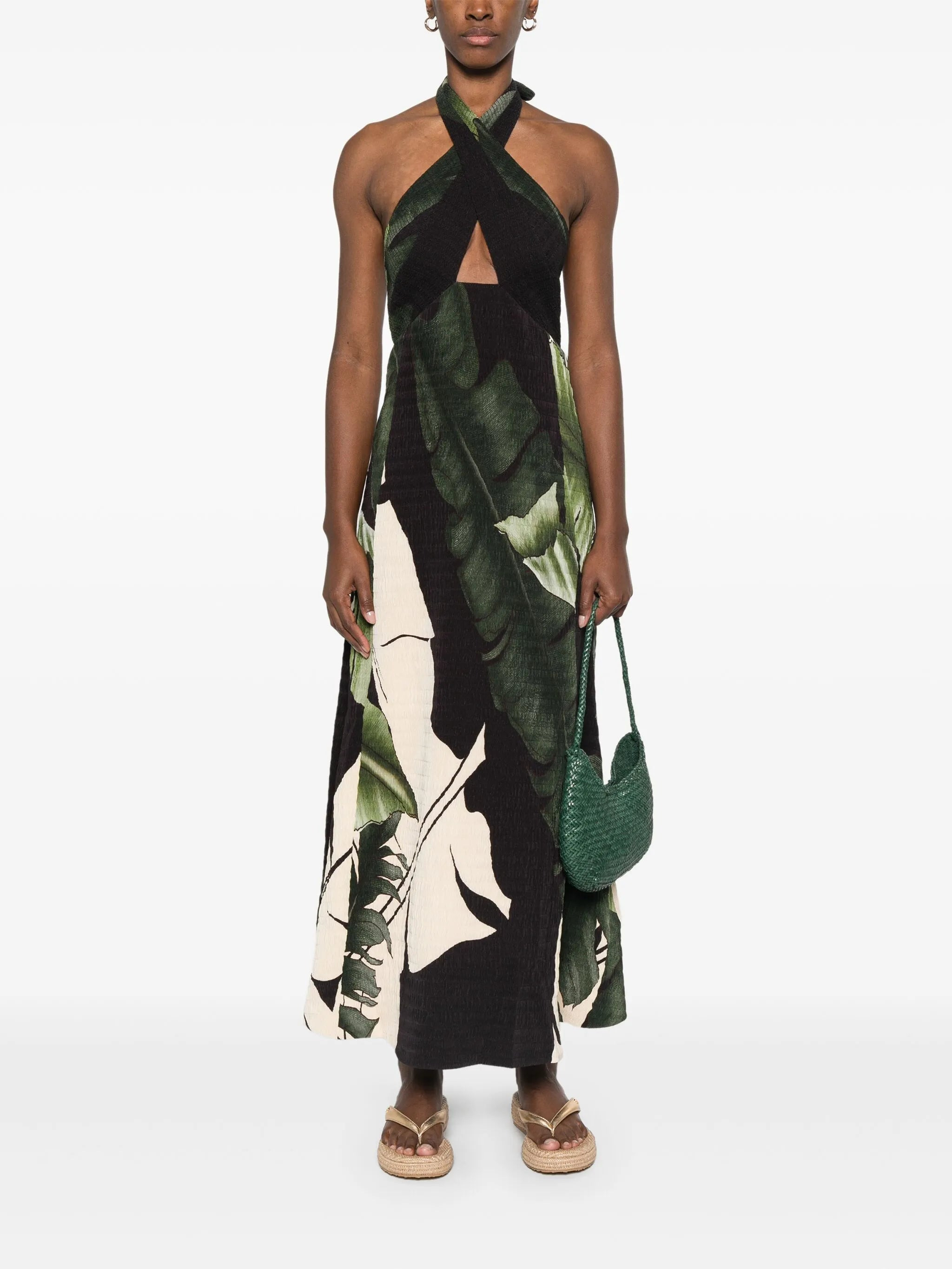 halterneck maxi dress - 2