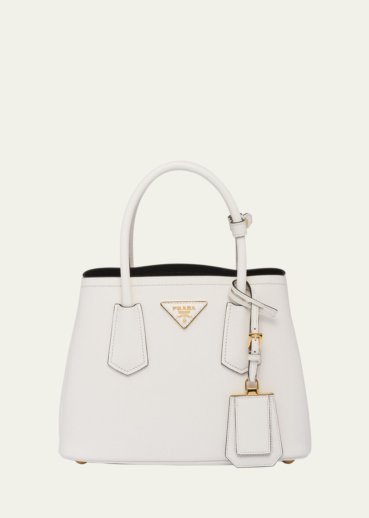 Mini Saffiano Leather Top-Handle Bag - 1