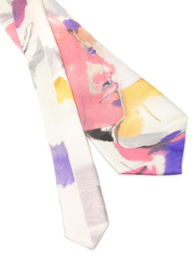 KidSuper Painted print silk tie outlook
