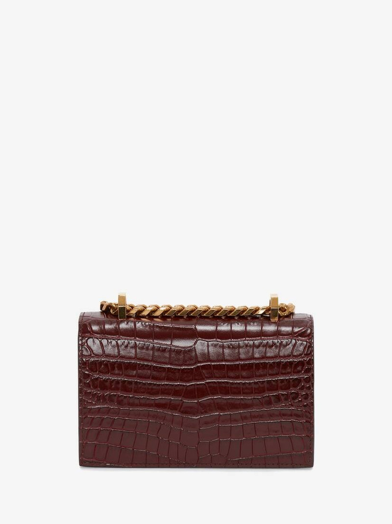 Women's Mini Jewelled Satchel in Madder 3