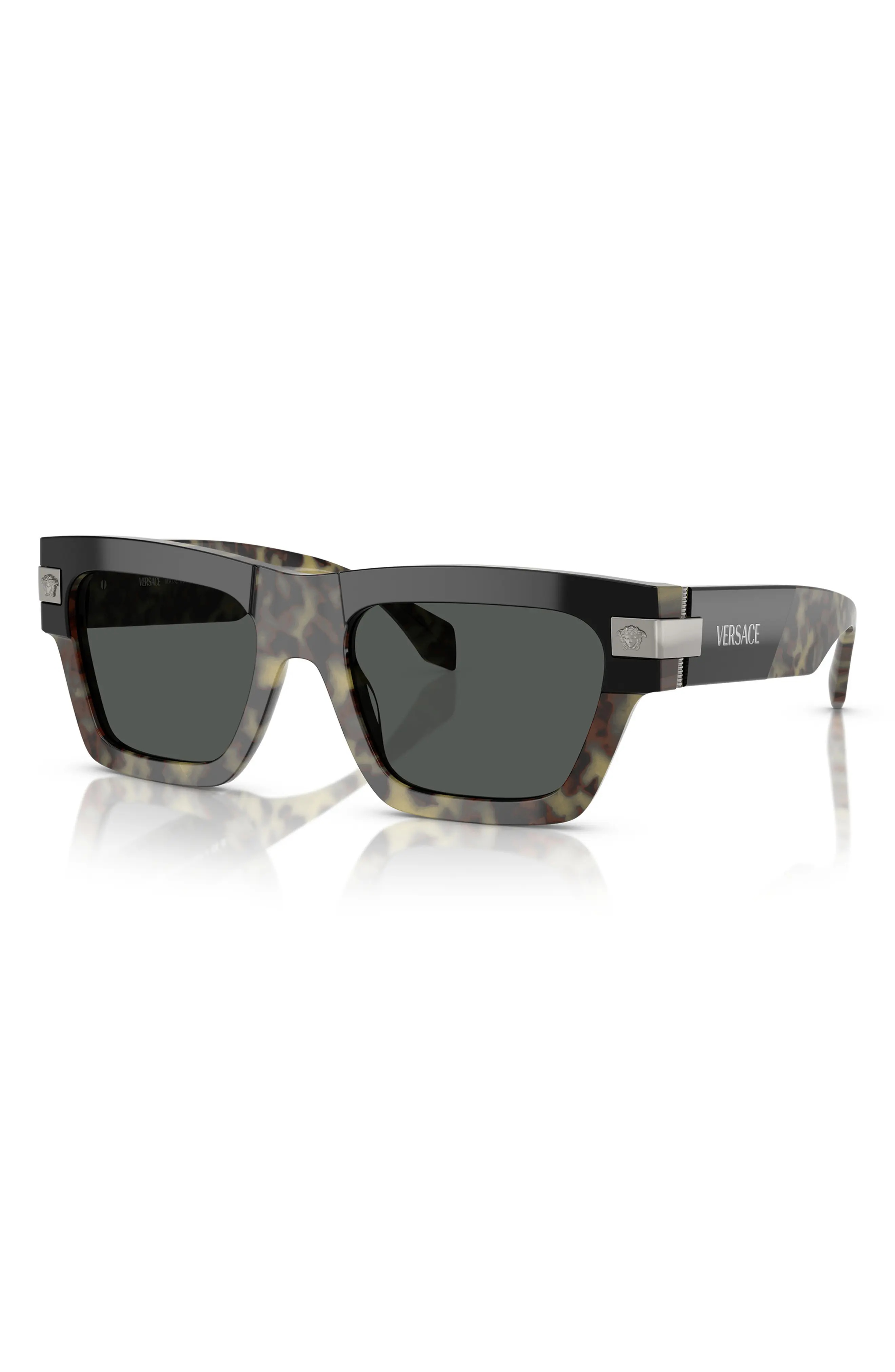 55mm Plaque Rectangular Sunglasses - 2