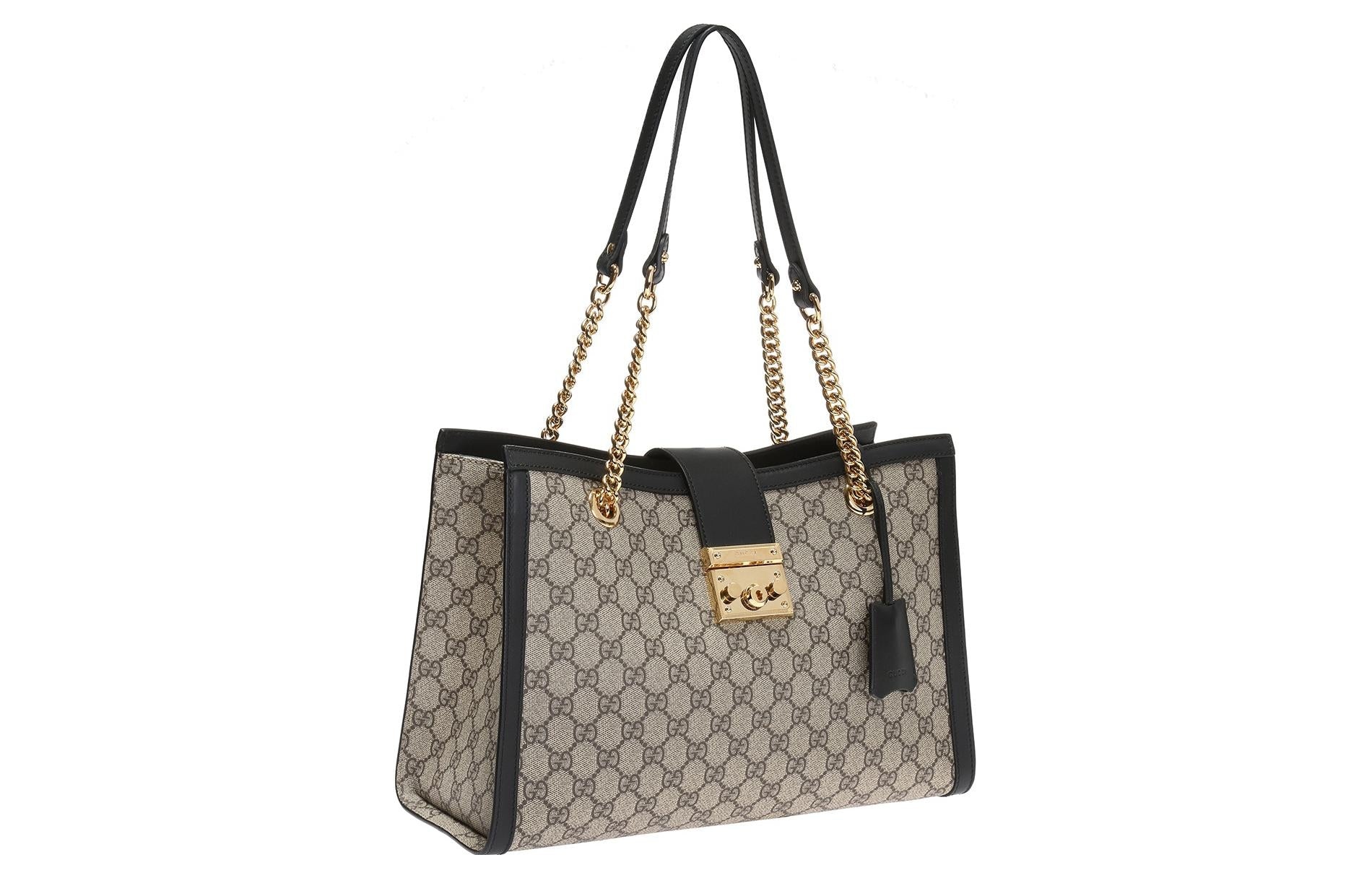 (WMNS) Gucci GG Padlock Series Single-Shoulder Bag Middle-Size Creamy/Brown 479197-KHNKG-9769 - 2