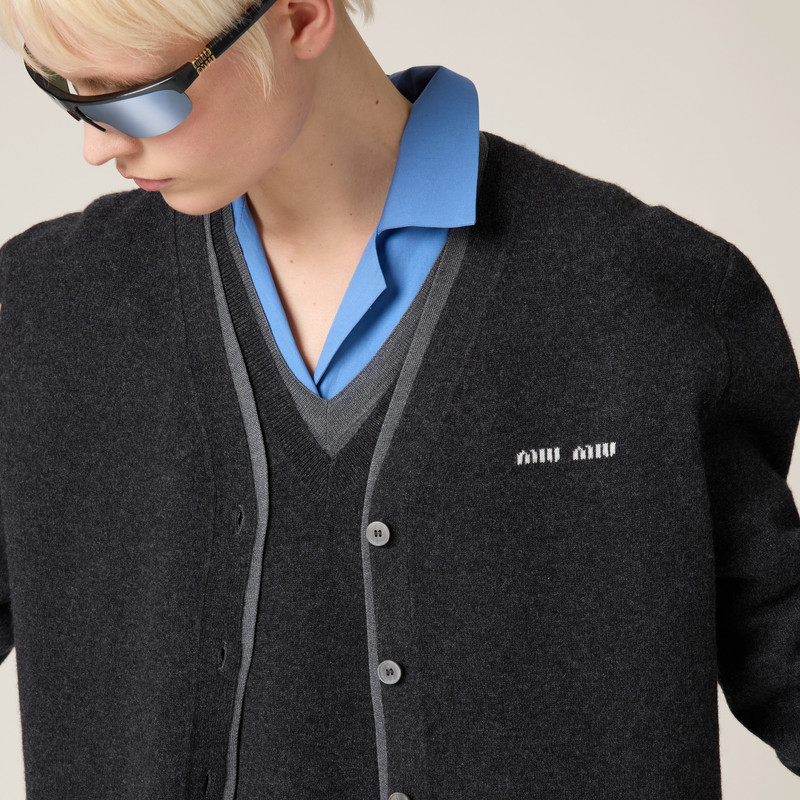 Silk cashmere cardigan sweater 5