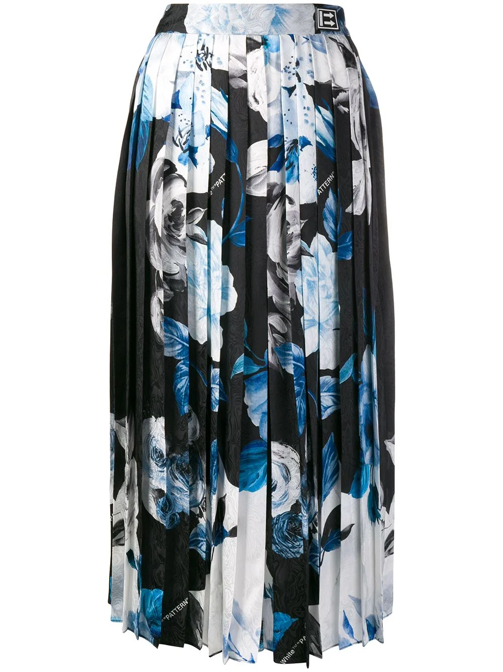 printed pleated skirt - 1