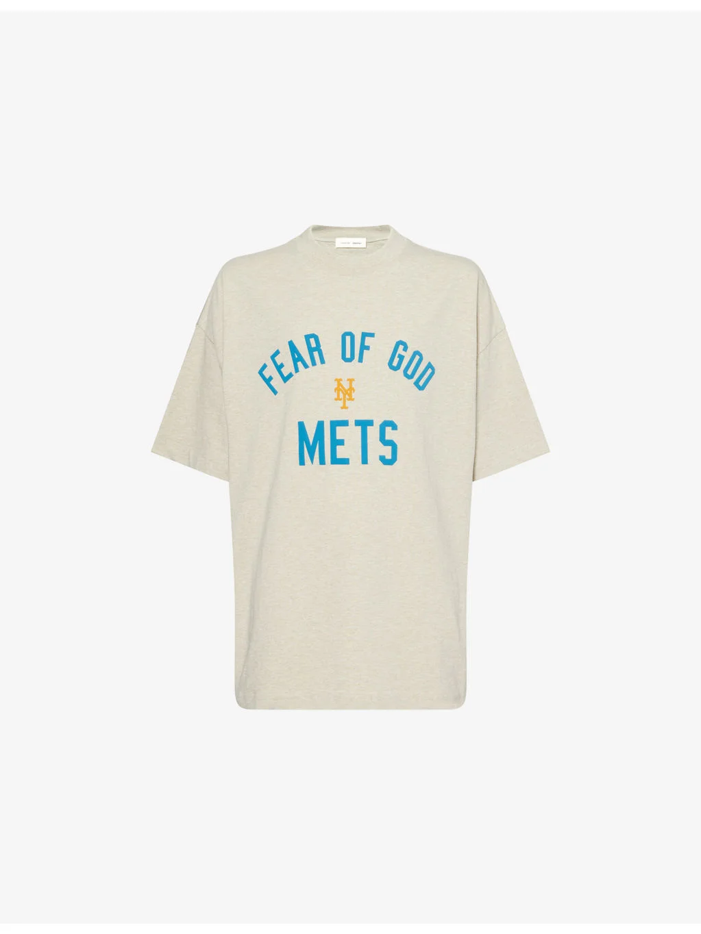 FOG x ESSENTIALS x MLB Mets 90's Fit Crewneck Cotton-Jersey T-Shirt - 1