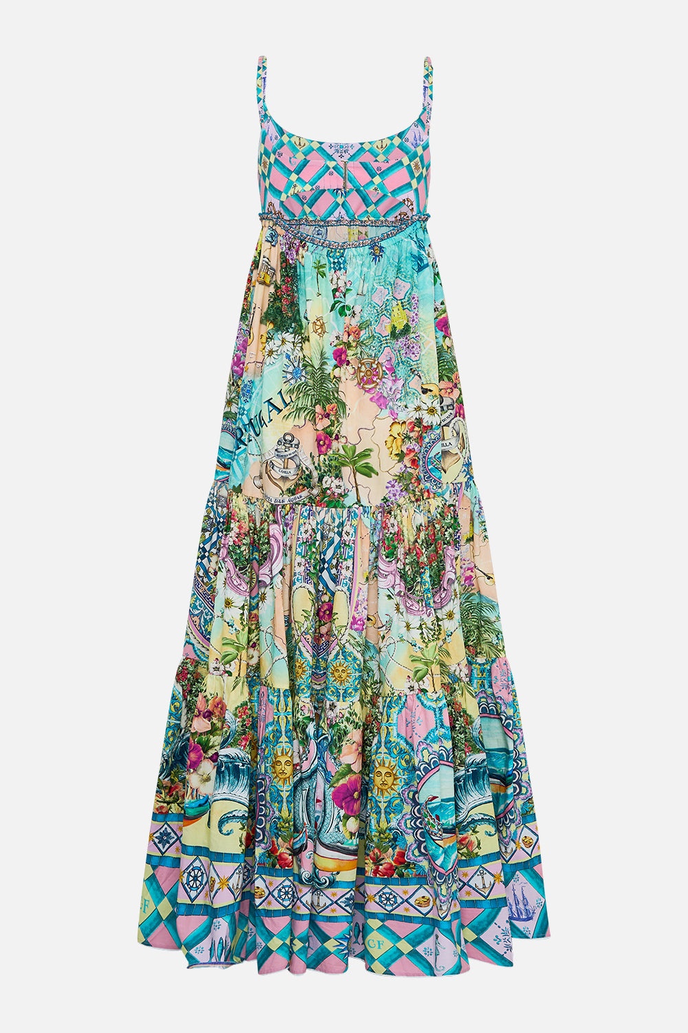 LONG DRESS WITH JERSEY BODICE - 7
