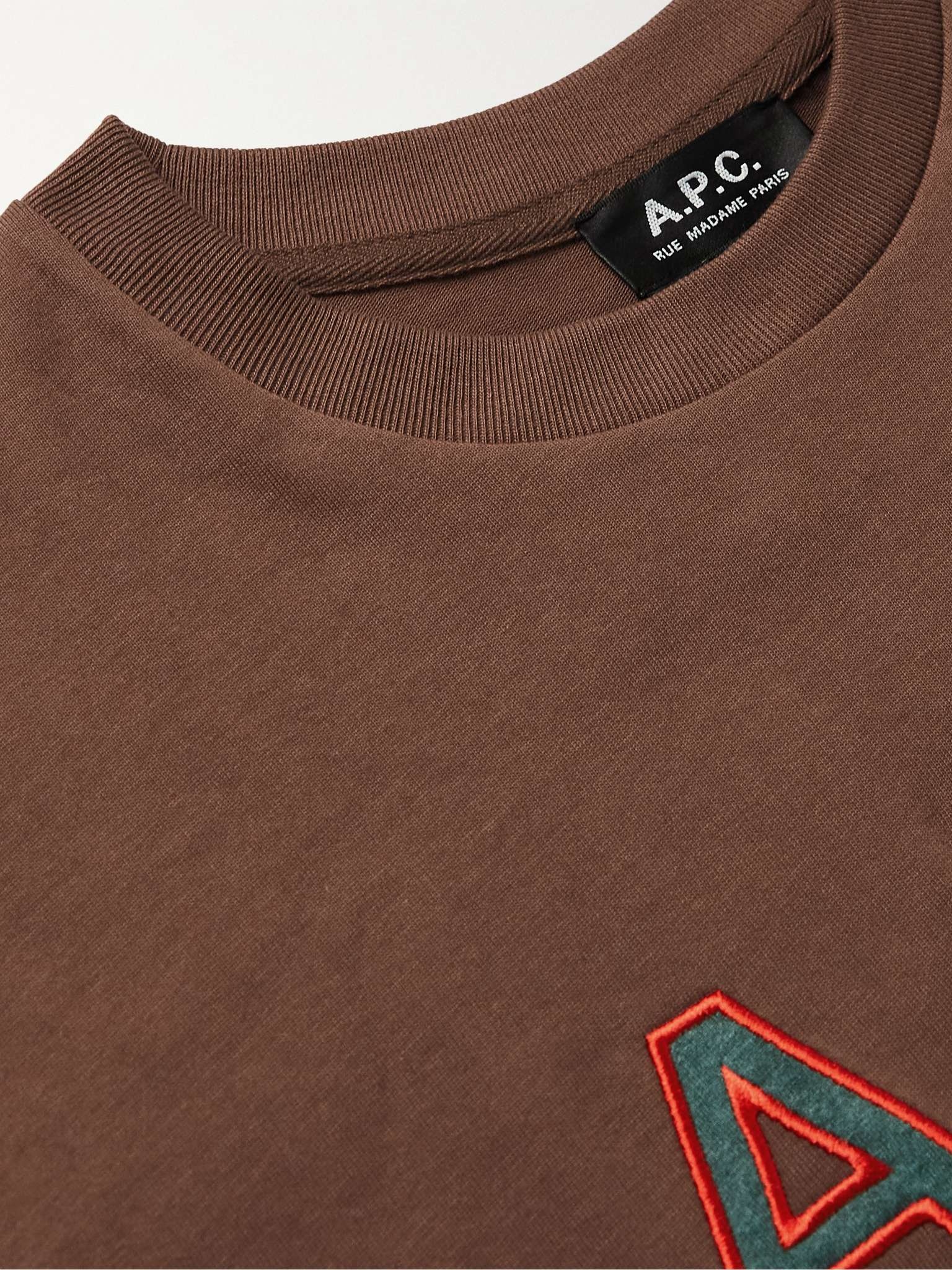 Romain Logo-Embroidered Cotton-Jersey T-Shirt - 5