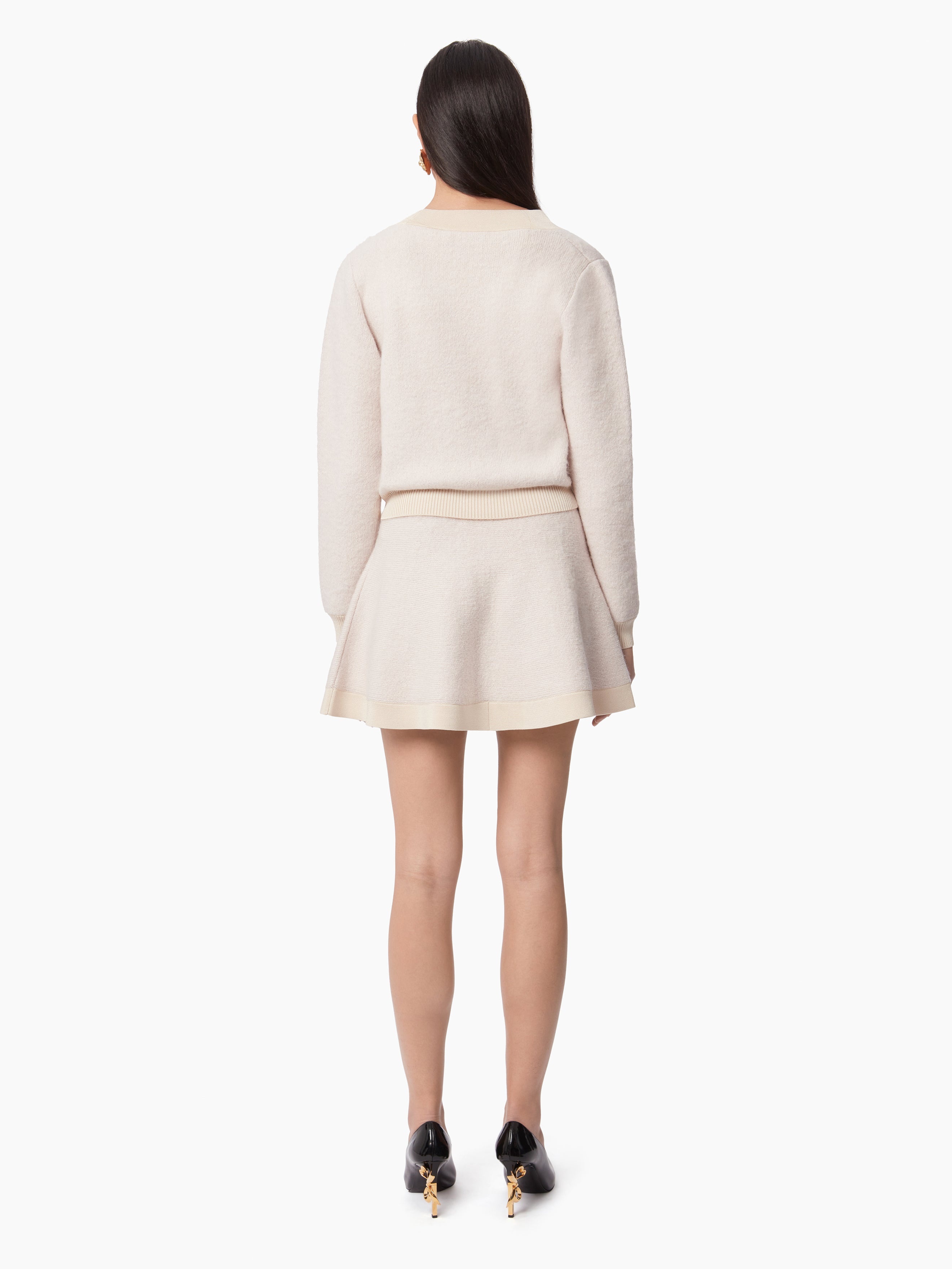 MOHAIR V-NECK CARDIGAN - 4