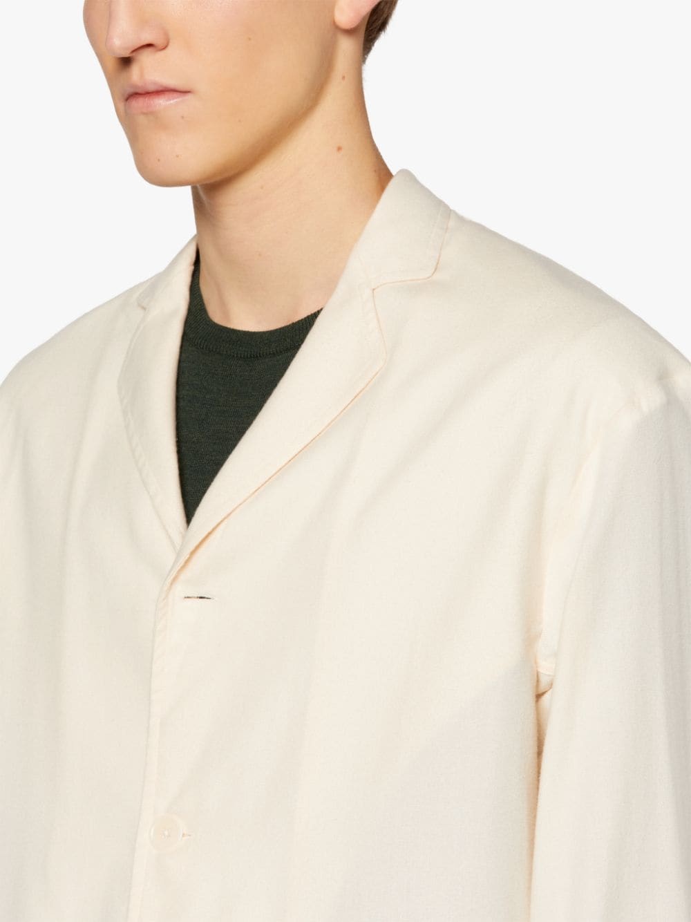 PEMBROKE ECRU COTTON & WOOL JACKET | GSC-104 - 5
