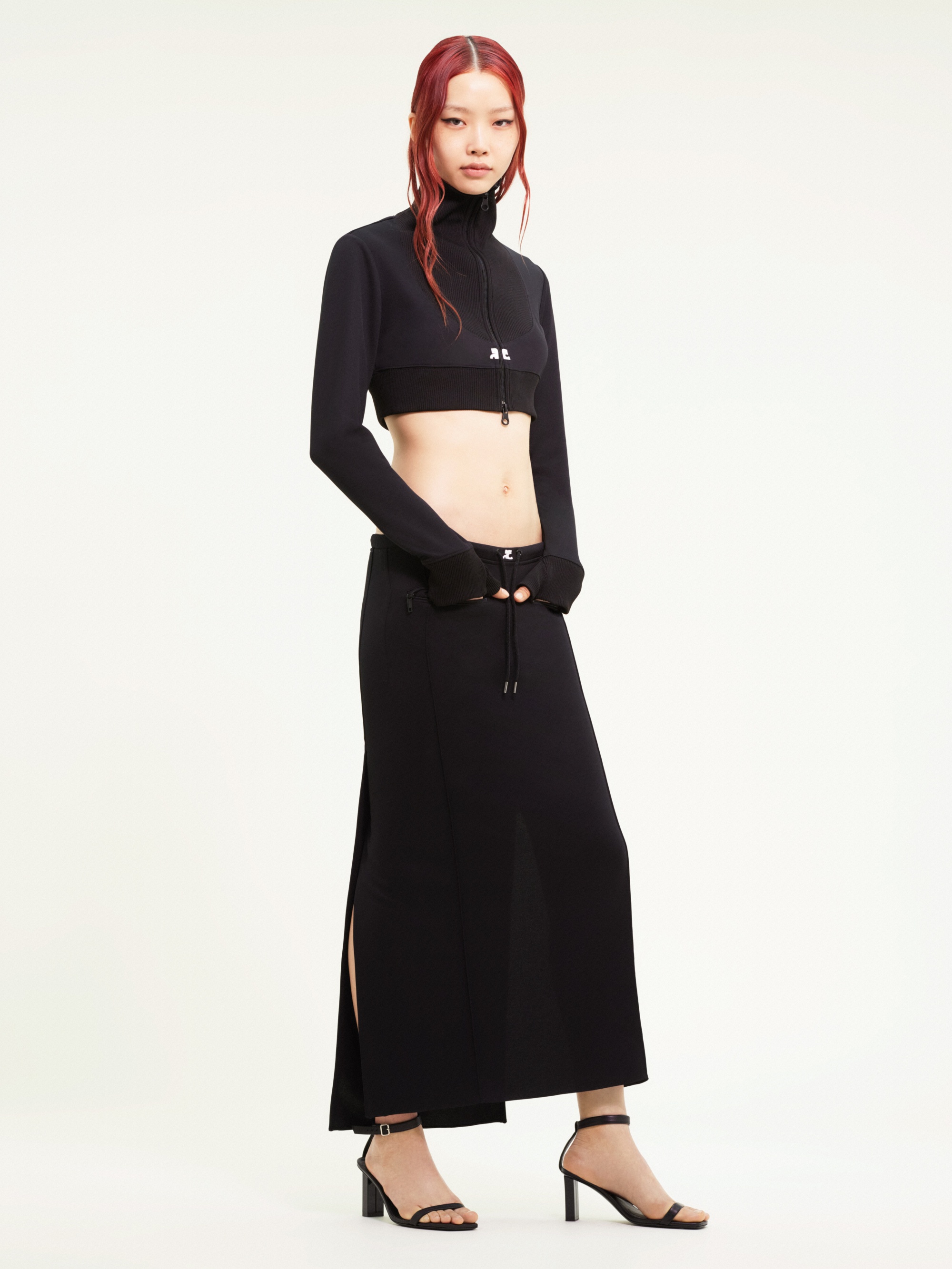 CROPPED MAXI RIB TRACKSUIT JACKET - 3