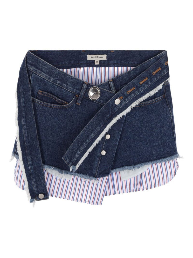 belted denim skirt 1