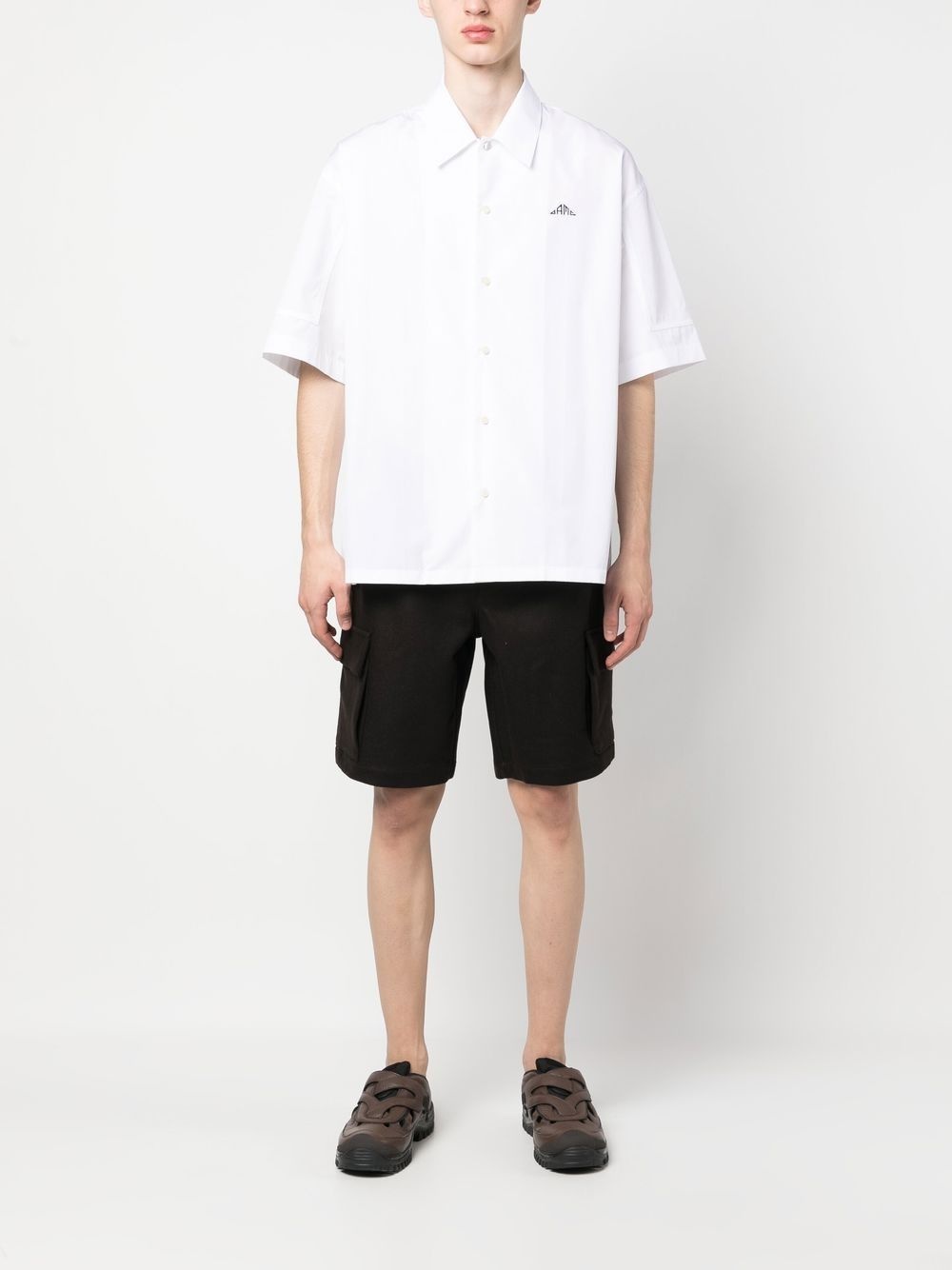 logo-embroidery short-sleeved shirt - 2