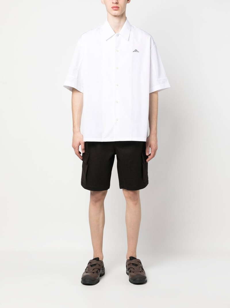 OAMC logo-embroidery short-sleeved shirt outlook