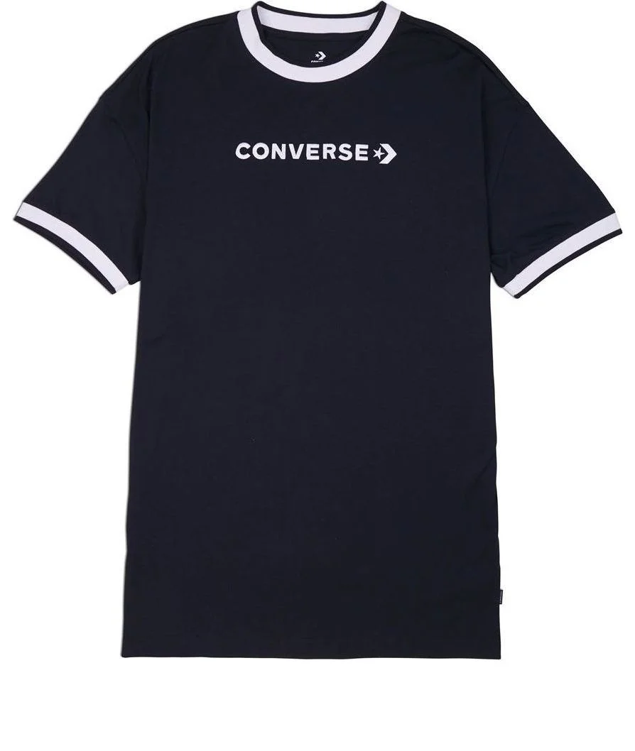 (WMNS) Converse Wordmark T-Shirt Dress 'Black' 10024783-A01 - 1