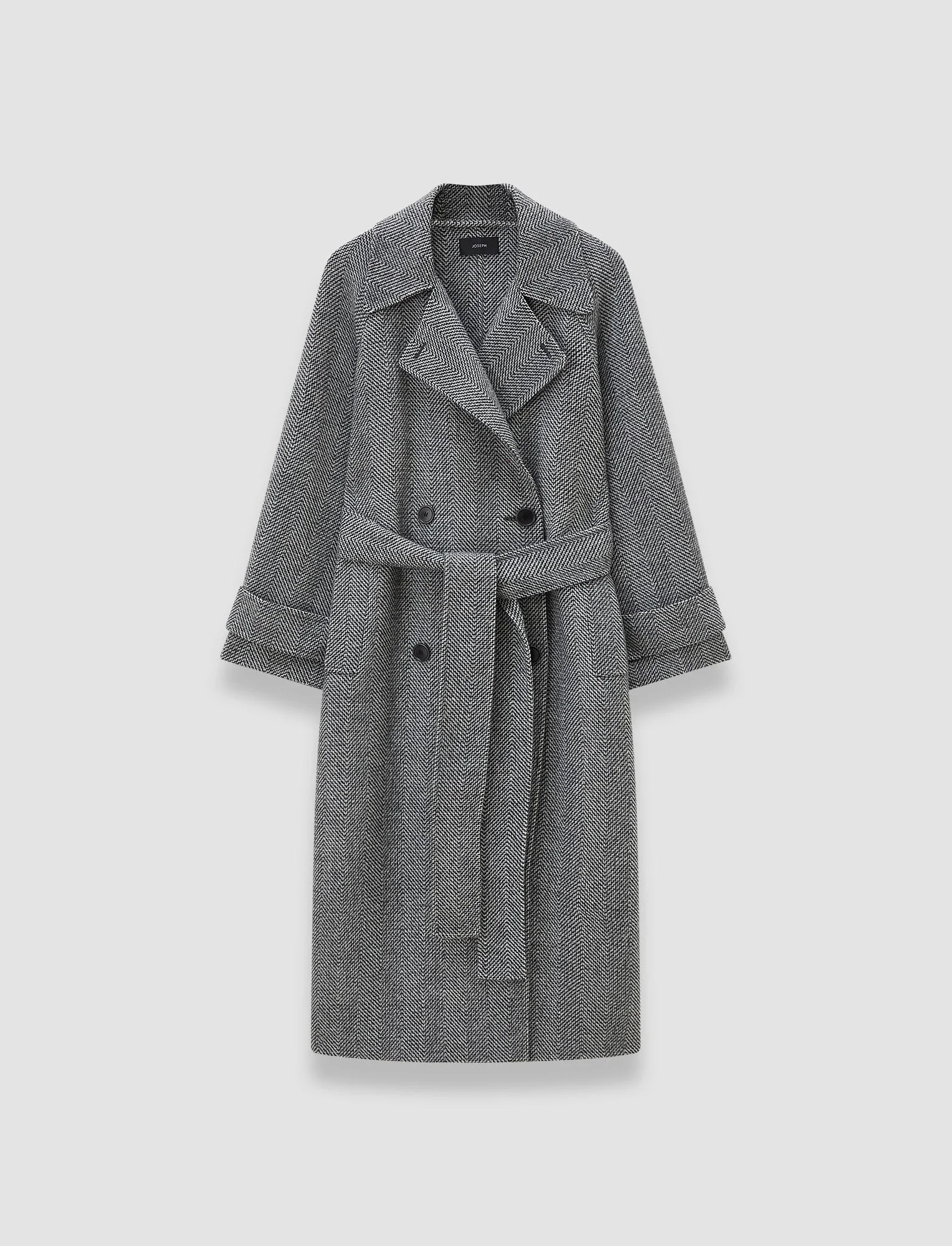 Navarre Linear Double Face Wool Coat - 1
