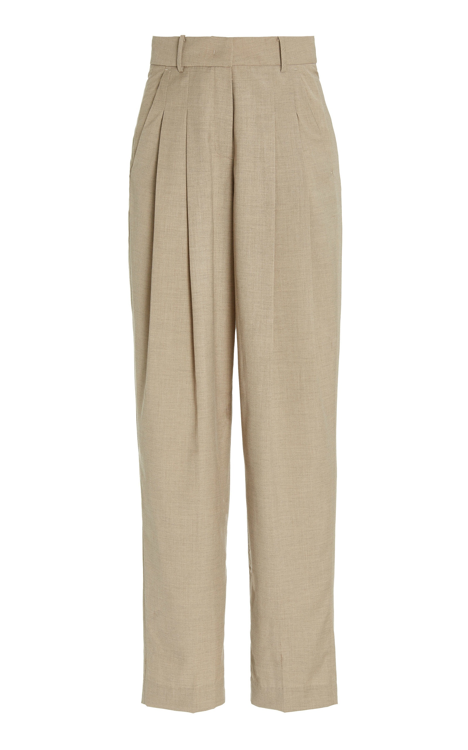 Gelso Pleated Suiting Wide-Leg Trousers neutral - 1