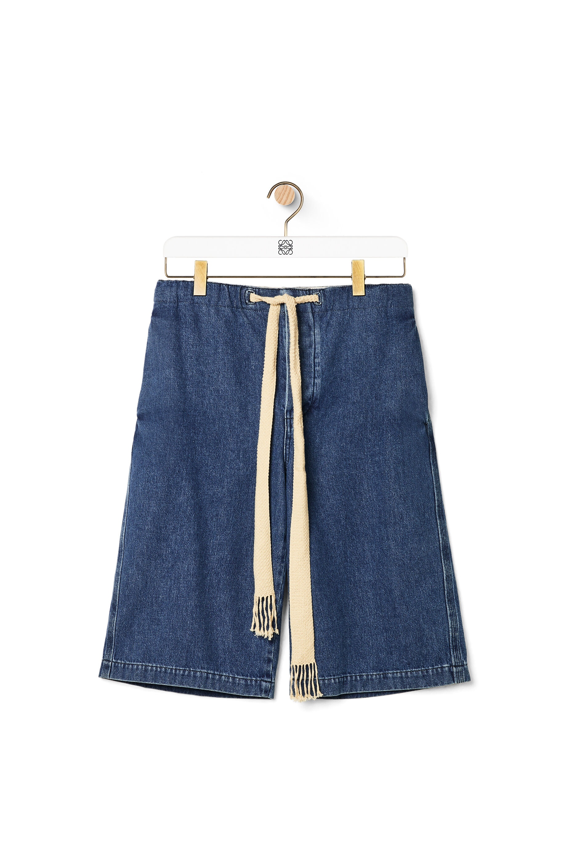 Drawstring shorts in denim - 1