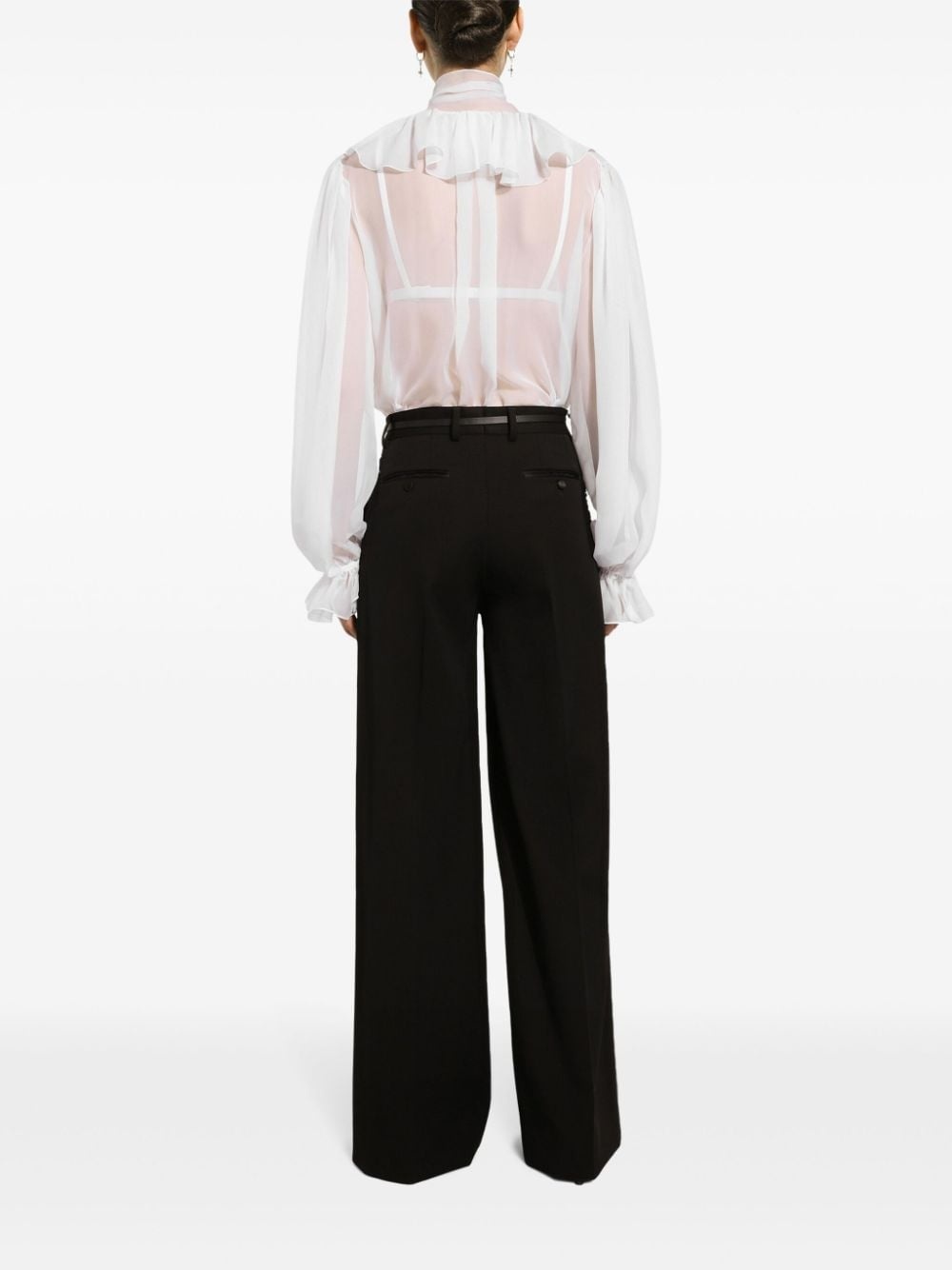 wide-leg trousers - 4
