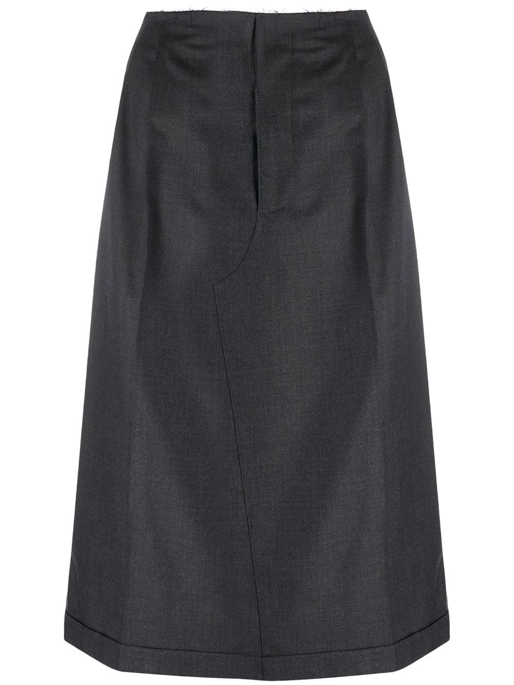 high-waisted midi skirt - 1