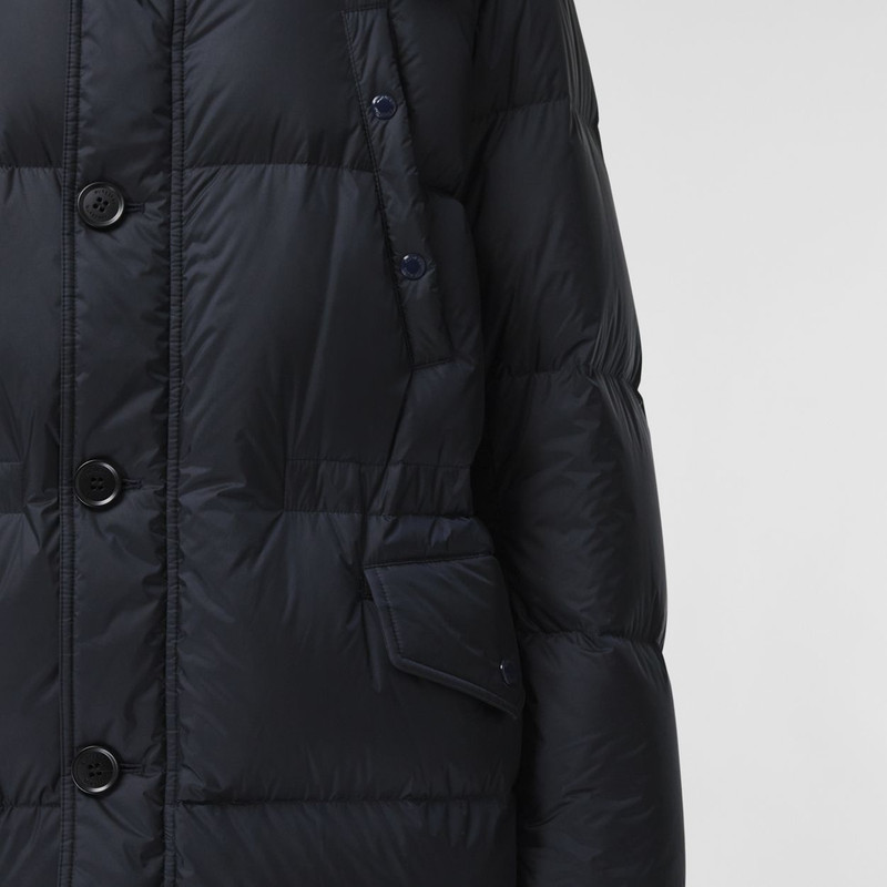 Logo Detail Hooded Puffer Coat 11