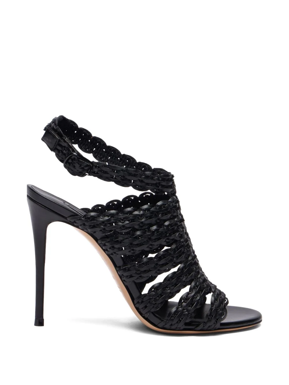 woven heeled sandals - 1