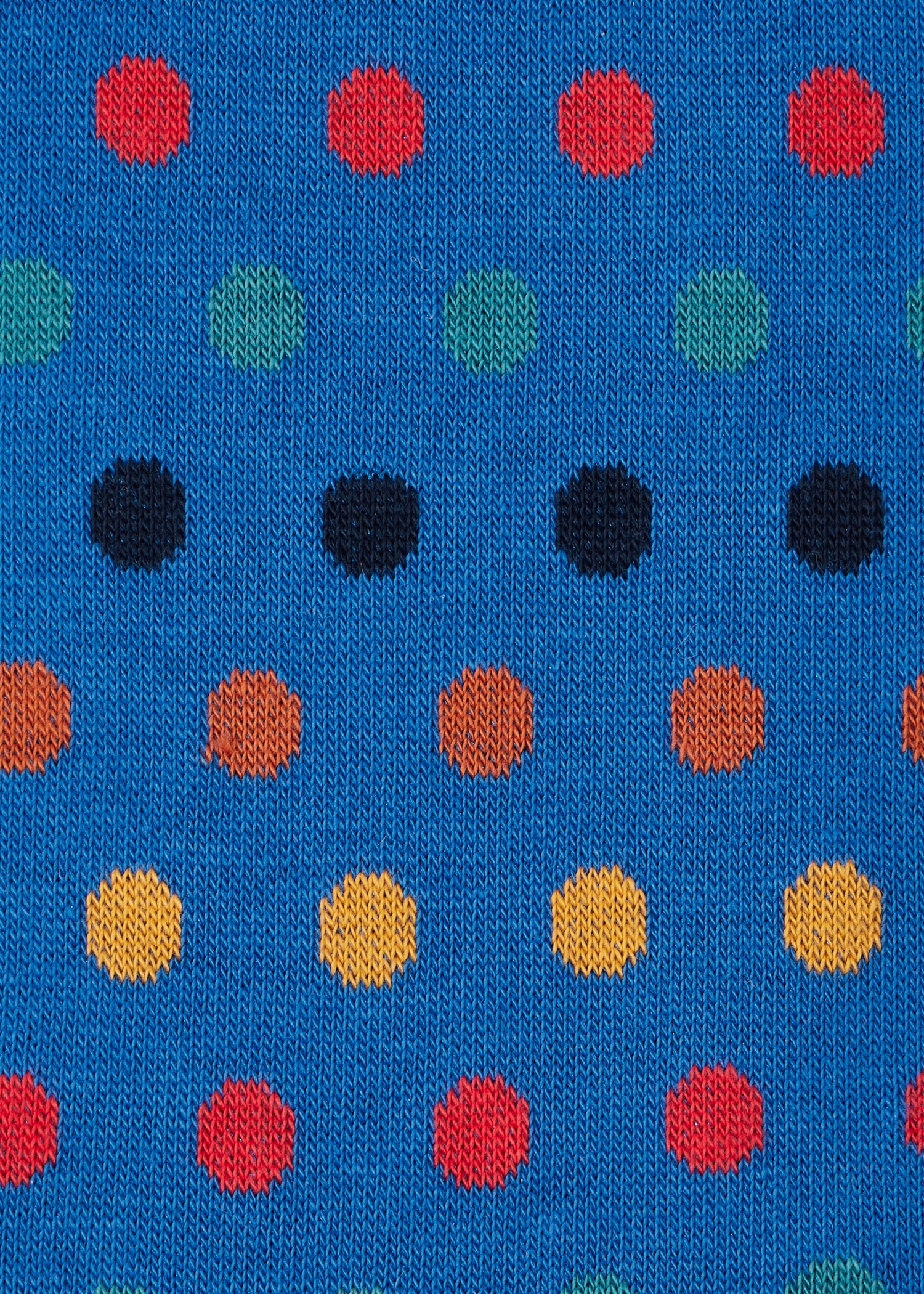 Blue Mismatched 'Artist Stripe & Dot' Socks - 3