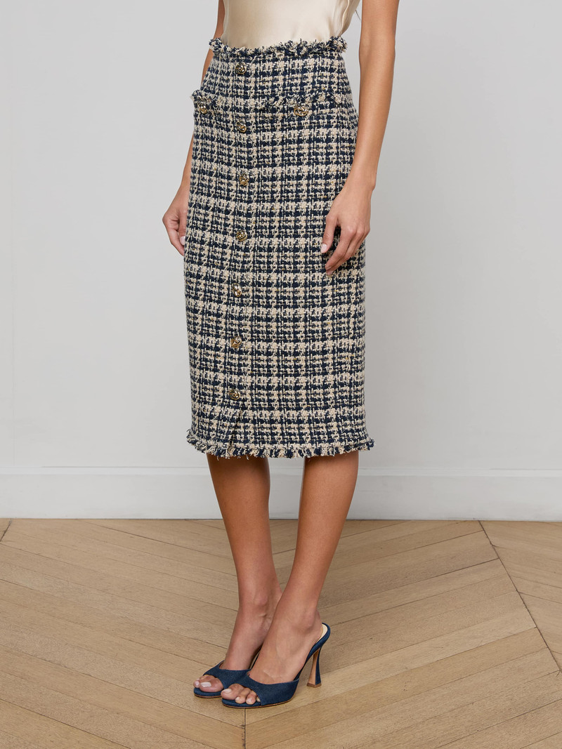 Tai Tweed Midi Skirt 4