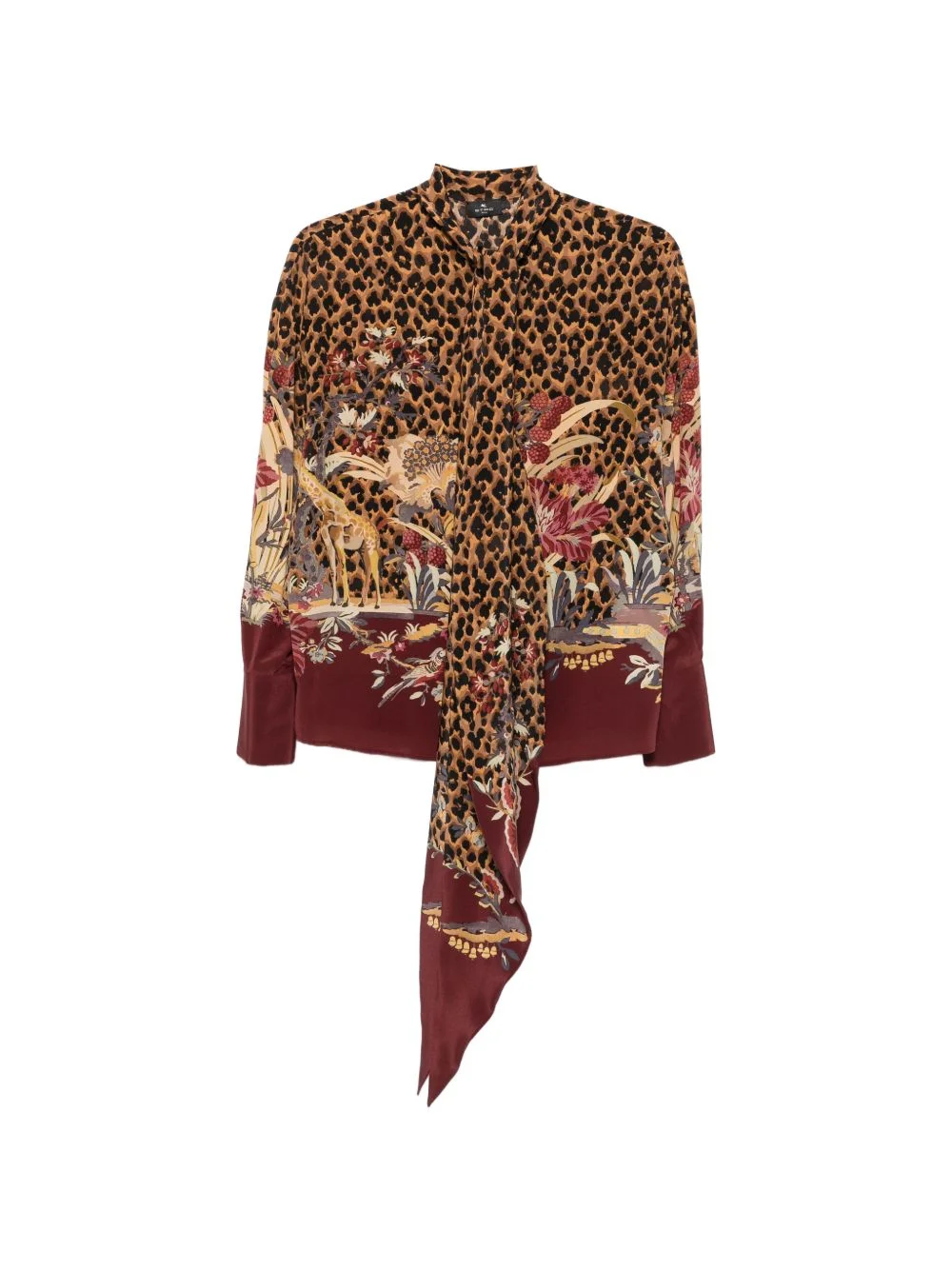 leopard-print shirt - 1